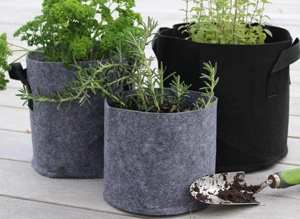 Breathable fabric pots